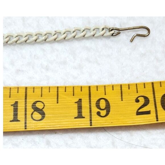 Antique 20s 30s Carved Celluloid Cream Necklace Rhinestones Carved Ornate Lacy - Picture 5 of 7